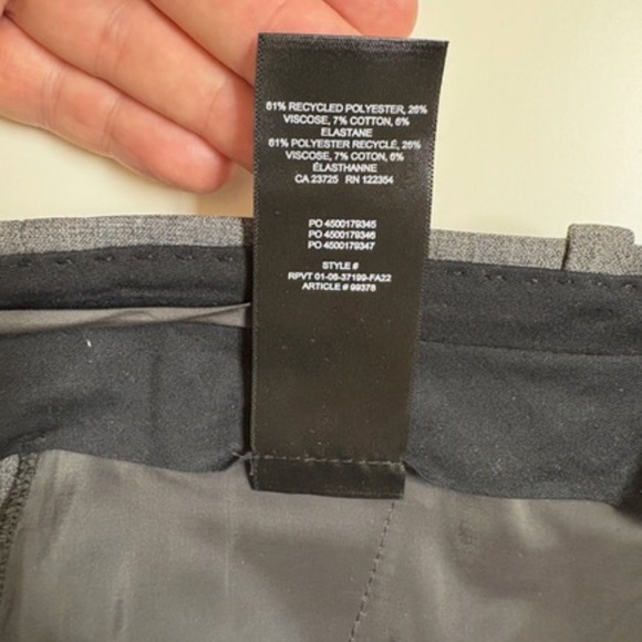 Babaton Heather Grey Dress Pants (6) - Picture 4 of 4